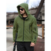 Men's outdoor warm liner fleece jacket cold-proof jacket wind hood Nexellus