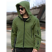 Men's outdoor warm liner fleece jacket cold-proof jacket wind hood Nexellus