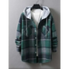 Men's plaid hooded casual jacket shirt coat Nexellus