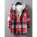 Men's plaid hooded casual jacket shirt coat Nexellus