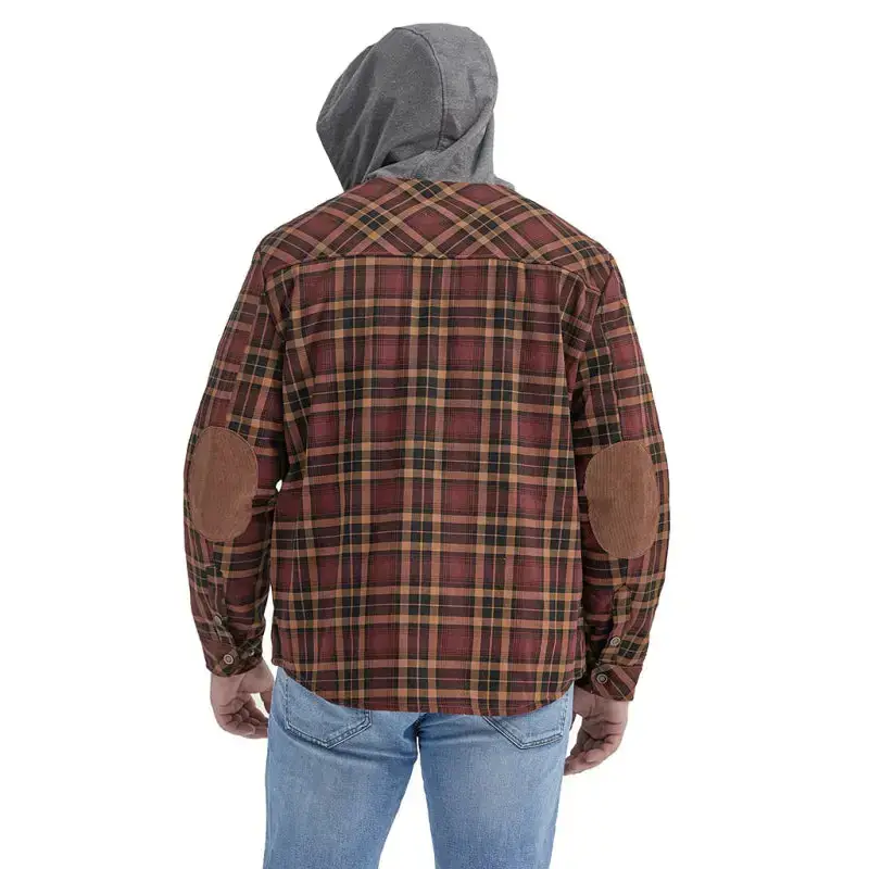 Men's plaid loose warm hooded jacket Nexellus