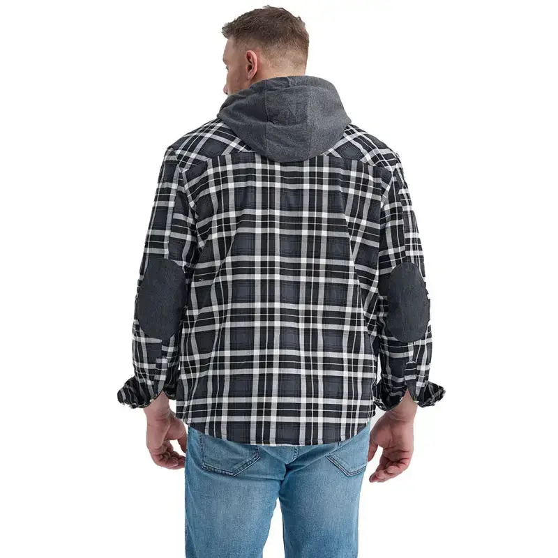 Men's plaid loose warm hooded jacket Nexellus