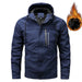 Men's Plus Size Loose Young And Middle-aged Fleece Jacket Coat Nexellus