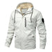 Men's Plus Size Loose Young And Middle-aged Fleece Jacket Coat Nexellus