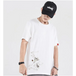 Men's Pure Cotton Loose Short-Sleeved T-Shirt with Phoenix Embroidery Nexellus