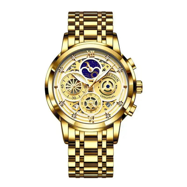 Men's quartz watch skeleton new concept waterproof watch Nexellus