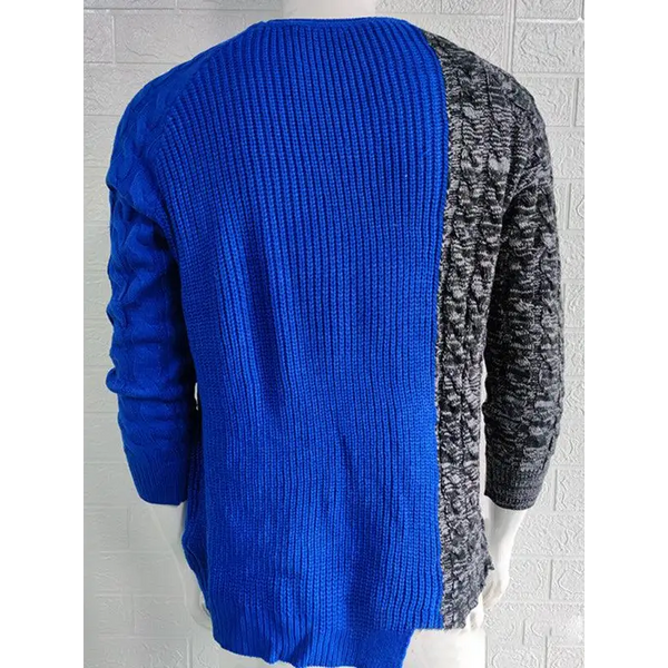 Men's round neck long sleeve knitted slim sweater Nexellus