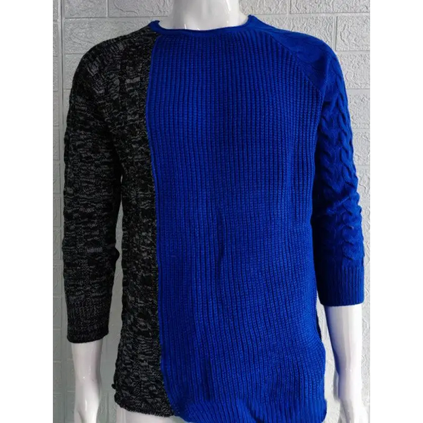 Men's round neck long sleeve knitted slim sweater Nexellus