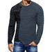 Men's round neck long sleeve knitted slim sweater Nexellus