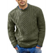 Men's round neck pullover knitted cable sweater Nexellus