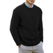 Men's round neck pullover knitted cable sweater Nexellus