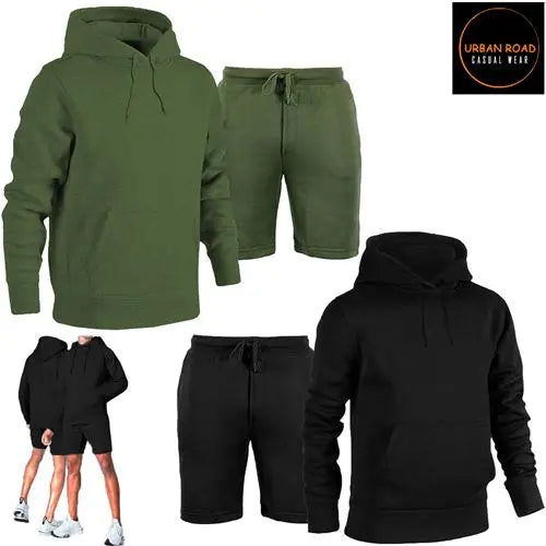 Mens Shorts with Hoodie Set - Nexellus