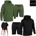 Mens Shorts with Hoodie Set - Nexellus