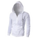 Men's solid color basic zipper hoodie Nexellus