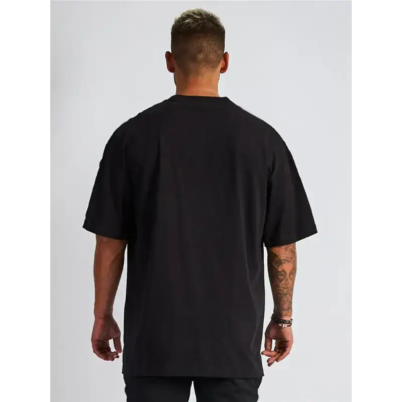 Men's solid color blank loose short-sleeved t-shirt Nexellus