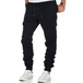 Men's solid color cargo pocket drawstring casual trousers Nexellus