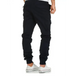 Men's solid color cargo pocket drawstring casual trousers Nexellus