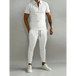 Men's solid color lapel short-sleeved polo shirt + trousers two-piece Nexellus