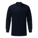 Men's solid color long sleeve lace-up rib sweater Nexellus