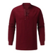 Men's solid color long sleeve lace-up rib sweater Nexellus