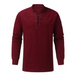 Men's solid color long sleeve lace-up rib sweater Nexellus