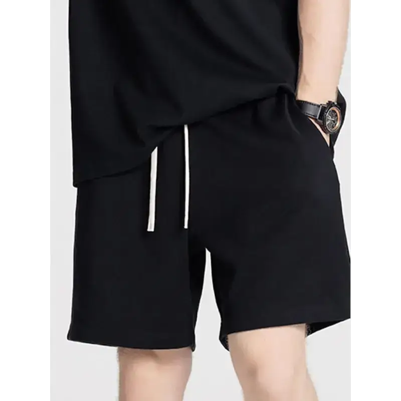 Men's solid color loose casual sports shorts Nexellus