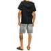 Men's solid color short sleeve hooded sweatshirt Nexellus