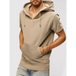 Men's solid color short sleeve hooded sweatshirt Nexellus