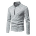 Men's solid color turtleneck zipper long sleeve sweatshirt Nexellus