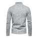 Men's solid color turtleneck zipper long sleeve sweatshirt Nexellus