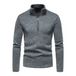 Men's solid color turtleneck zipper long sleeve sweatshirt Nexellus