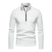 Men's solid color turtleneck zipper long sleeve sweatshirt Nexellus