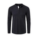 Men's solid color waffle knit henley Nexellus