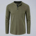 Men's solid color waffle knit henley Nexellus