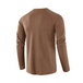 Men's solid color waffle knit henley Nexellus