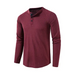 Men's solid color waffle knit henley Nexellus