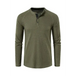 Men's solid color waffle knit henley Nexellus