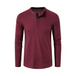 Men's solid color waffle knit henley Nexellus