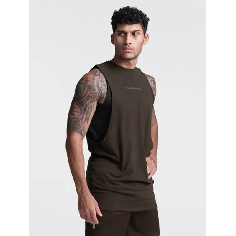 Men's solid colour essential tank Nexellus