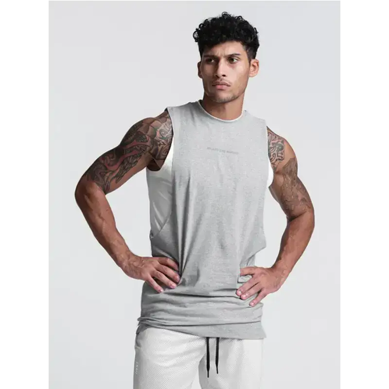 Men's solid colour essential tank Nexellus