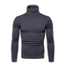 Men’s solid colour long sleeve turtleneck sweater top Nexellus