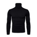 Men’s solid colour long sleeve turtleneck sweater top Nexellus