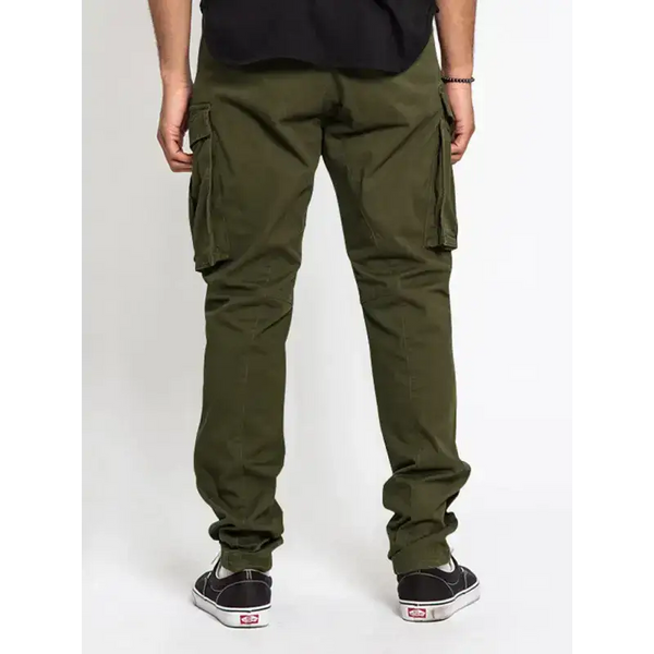 Men's solid colour multi-pocket casual cargo pants Nexellus