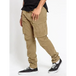 Men's solid colour multi-pocket casual cargo pants Nexellus