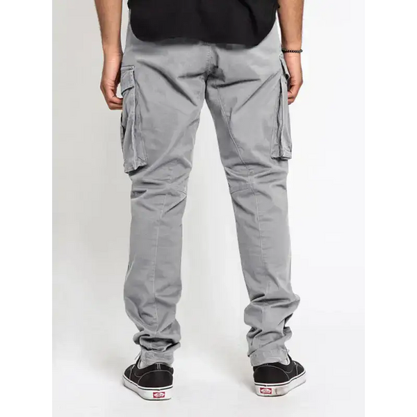 Men's solid colour multi-pocket casual cargo pants Nexellus