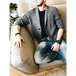 Men's solid colour single breasted casual knit cardigan Nexellus