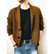 Men's solid colour single breasted casual knit cardigan Nexellus