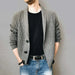 Men's solid colour single breasted casual knit cardigan Nexellus