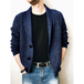 Men's solid colour single breasted casual knit cardigan Nexellus