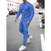 Men's solid colour sweatshirt and sweatpant two piece sets Nexellus